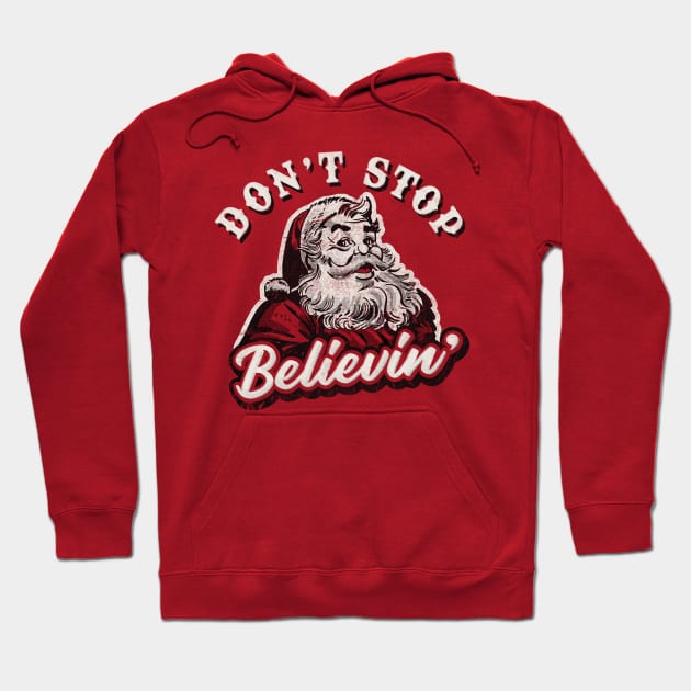 Don't Stop Believin' Hoodie by Alema Art